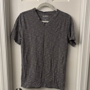 Express Heather Gray Men's V-Neck Tee